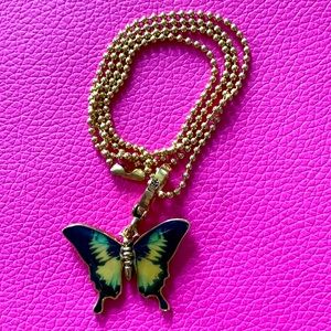 Juicy Couture Butterfly charm necklace